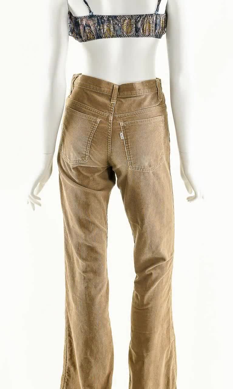 Rare Levi's 646,vintage Levi's Corduroy Bellbottoms,vintage Brown