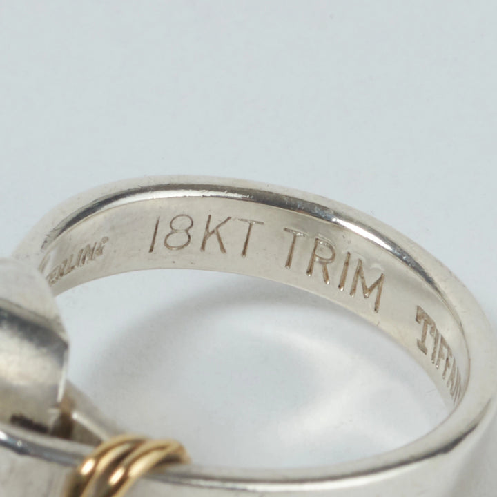 TIFFANY/ティファニー】フック＆アイ リング/指輪 12号 K18コンビ