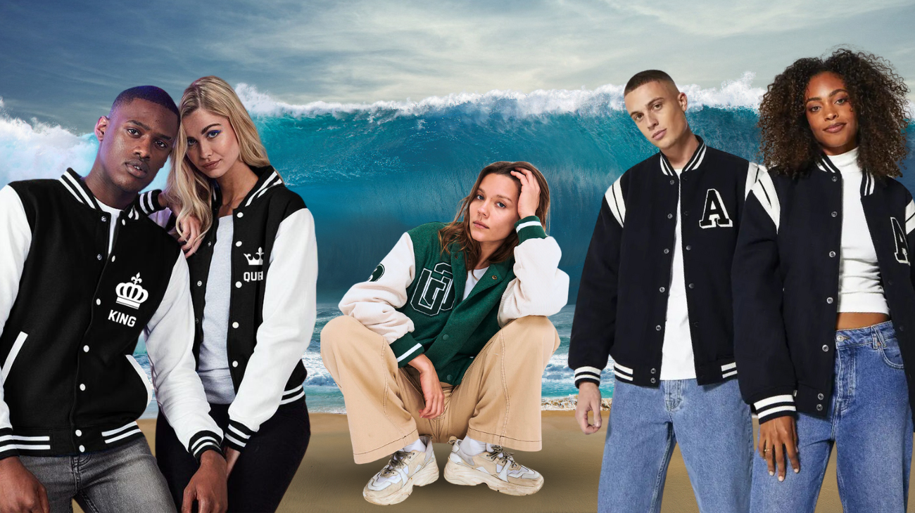 everyone varsity jacket *no patch (NAVY)