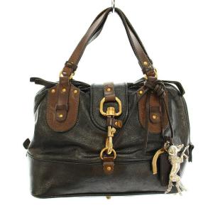 パディントン ハンドバッグ 南京錠 レザー べージュ（2024/11/05買取