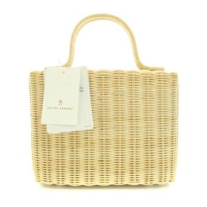 ラタンスクエアミニバッグ かごバッグ ハンドバッグ タグ付き FREE