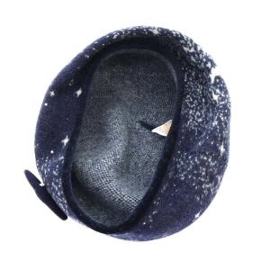 ACCESSORIES 帽子 ベレー帽 ミルキーウェイ オーブブローチ付きウール