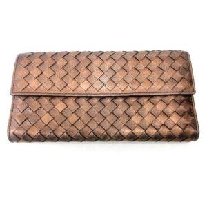 イントレチャート ラウンドファスナー 長財布 ウォレット レザー 青