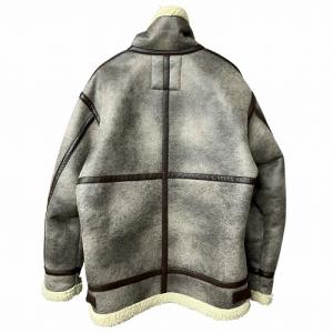 B-3 フェイクムートン ボア ジャケット 茶 ブラウン XL TA1548-012