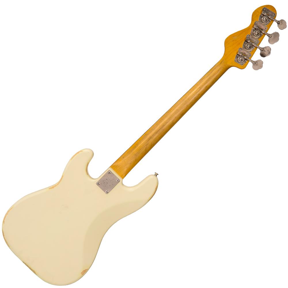 Vintage V4 ICON Bass ~ Distressed Vintage White – Vintage Guitars