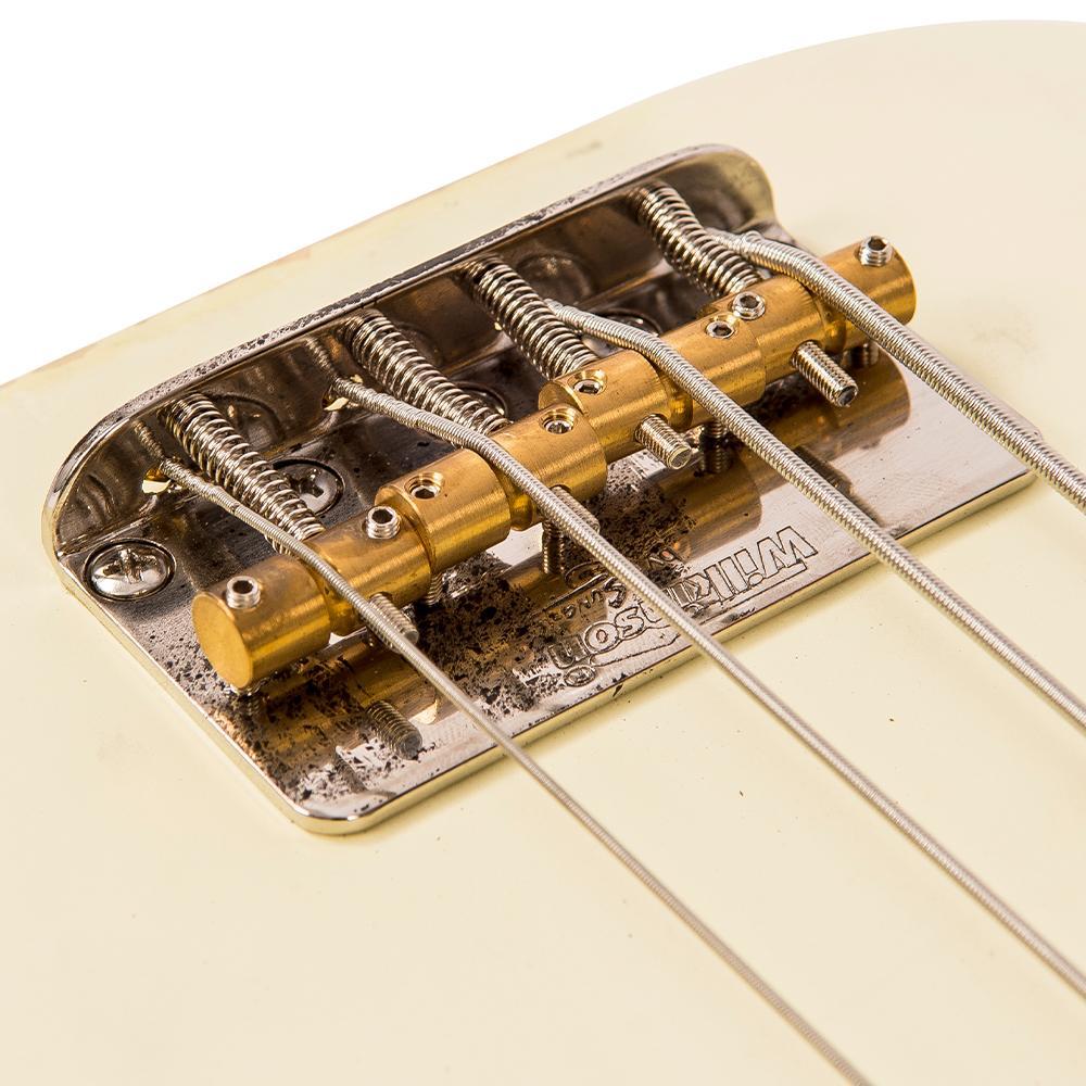 Vintage V4 ICON Bass ~ Distressed Vintage White – Vintage Guitars
