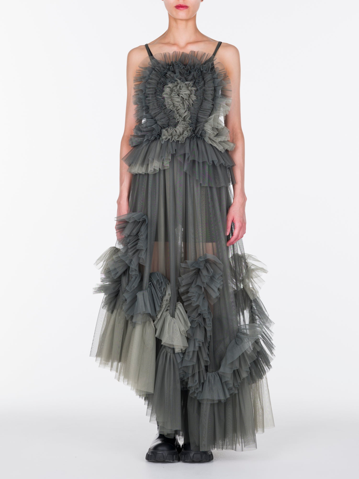 Tulle Ruffle Cami Dress – VIVIANO