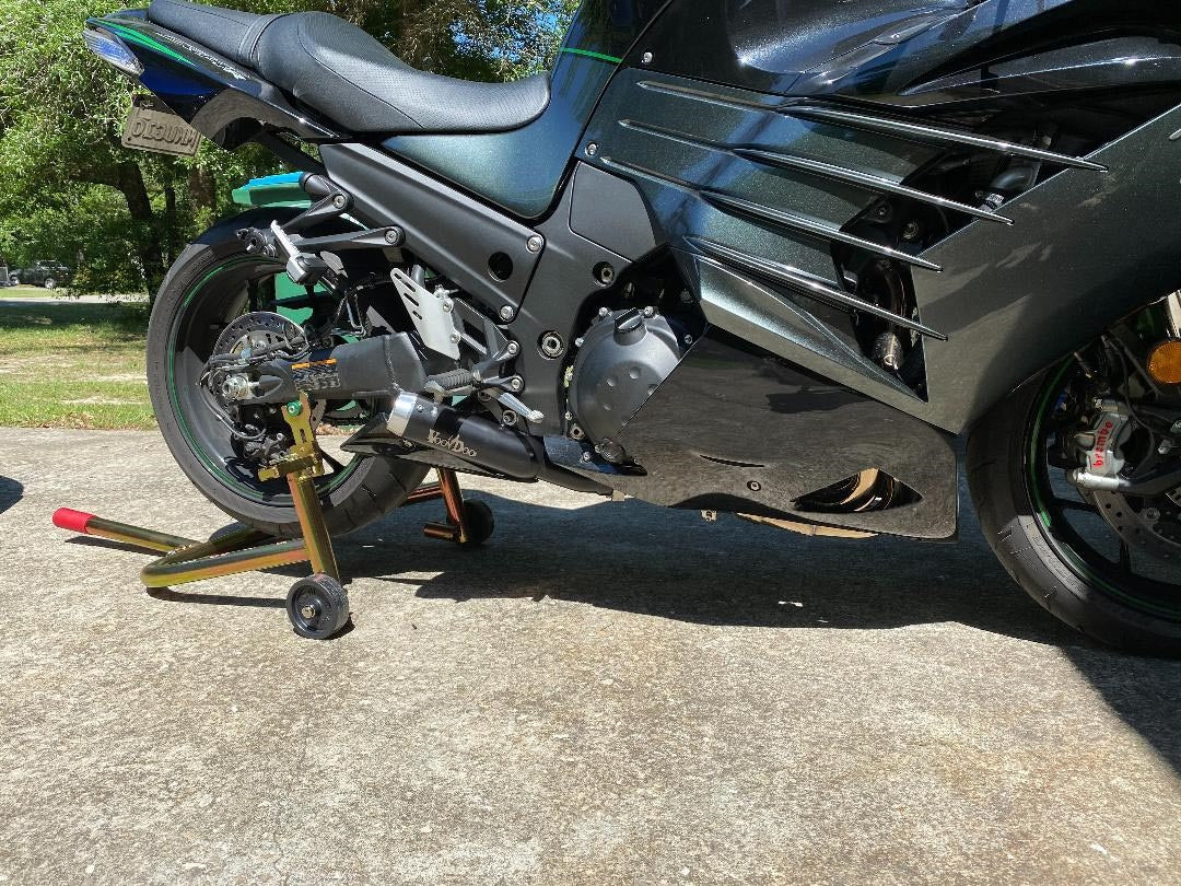 MINI MEG 4 INTO 1 RACE EXHAUST KAWASAKI ZX14 06-25 BLACK