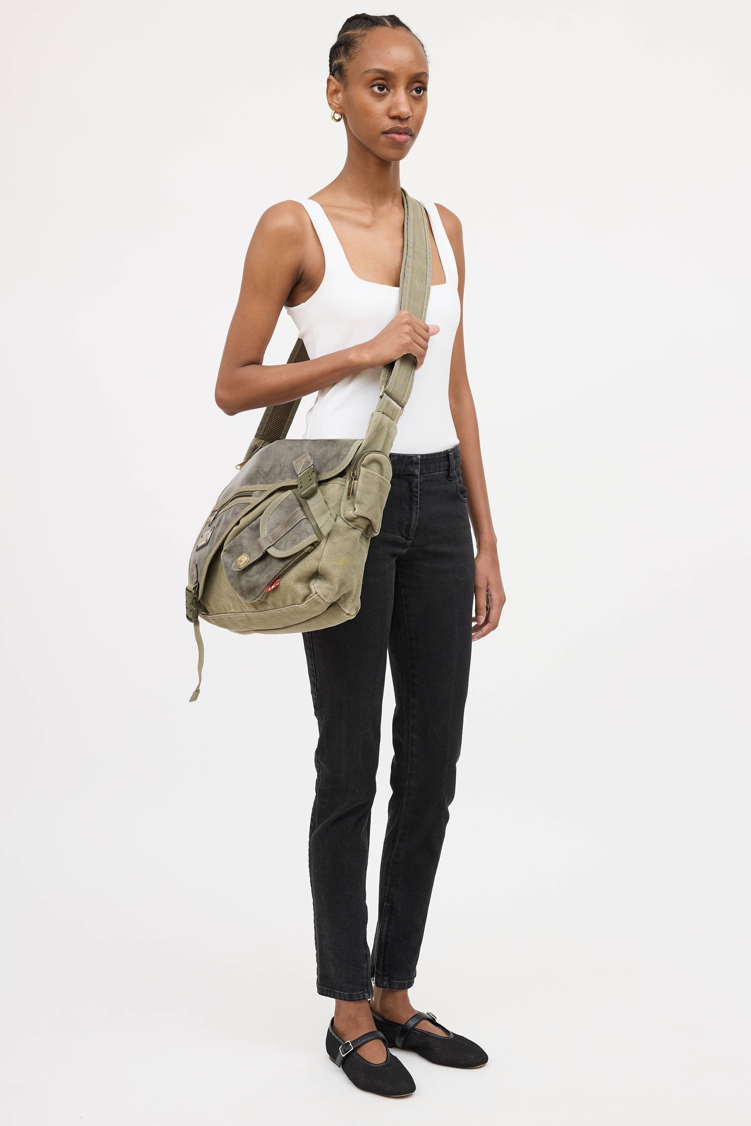 Diesel // Leather Messenger Bag – VSP Consignment