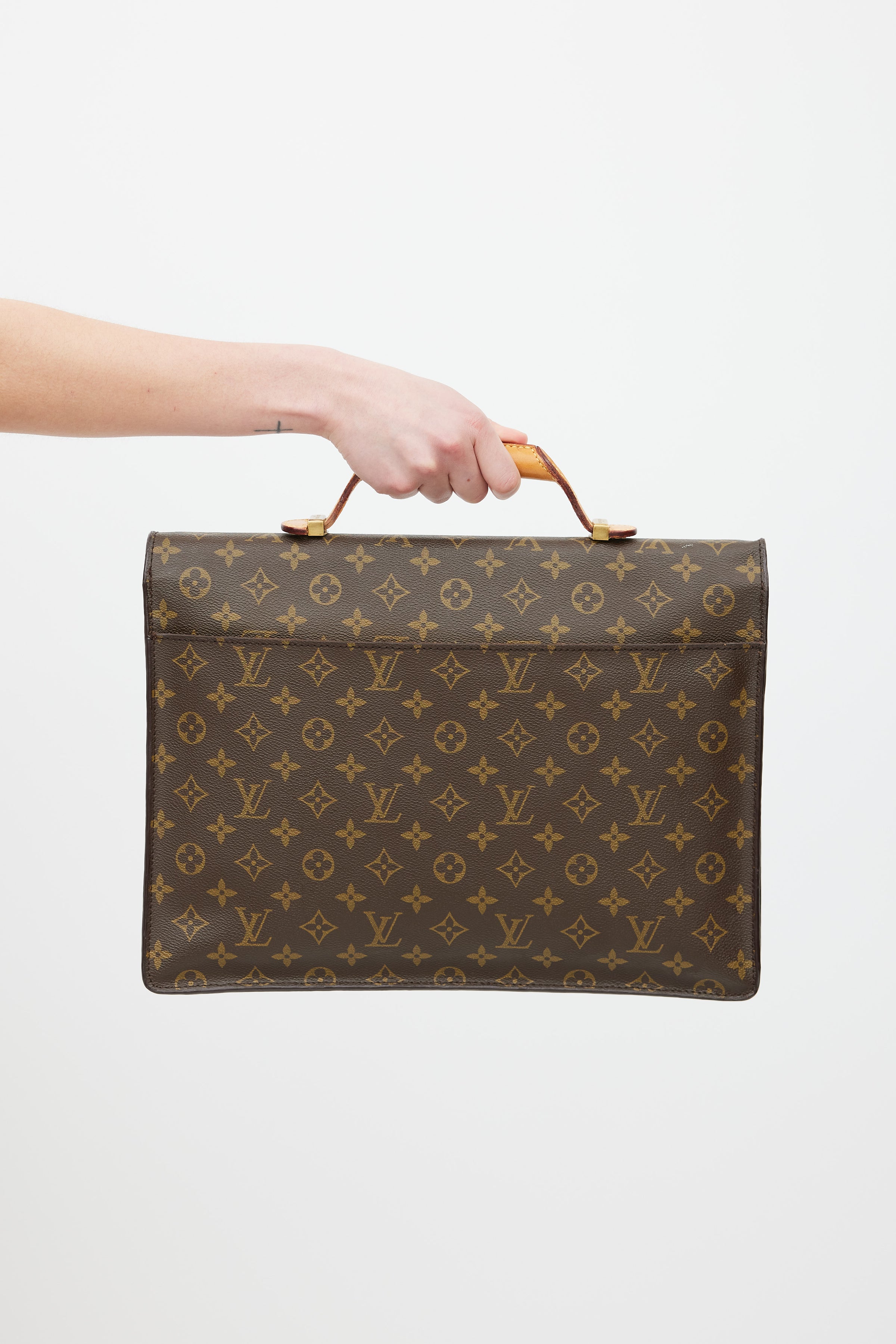 Louis Vuitton // 1980s Brown Serviette Conseiller Monogram