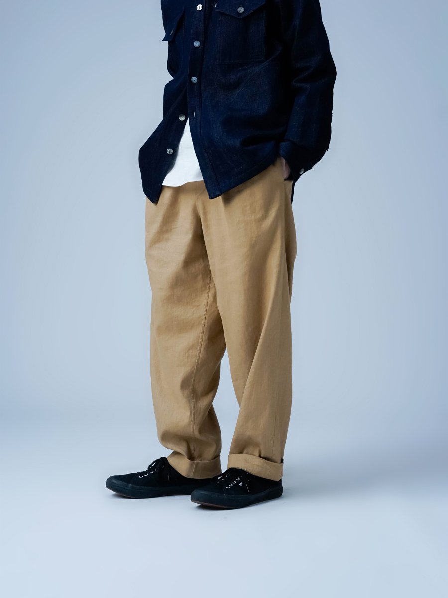 リネンパンツ】一度穿くとクセになる 感動の伸縮リネン ソロテックス