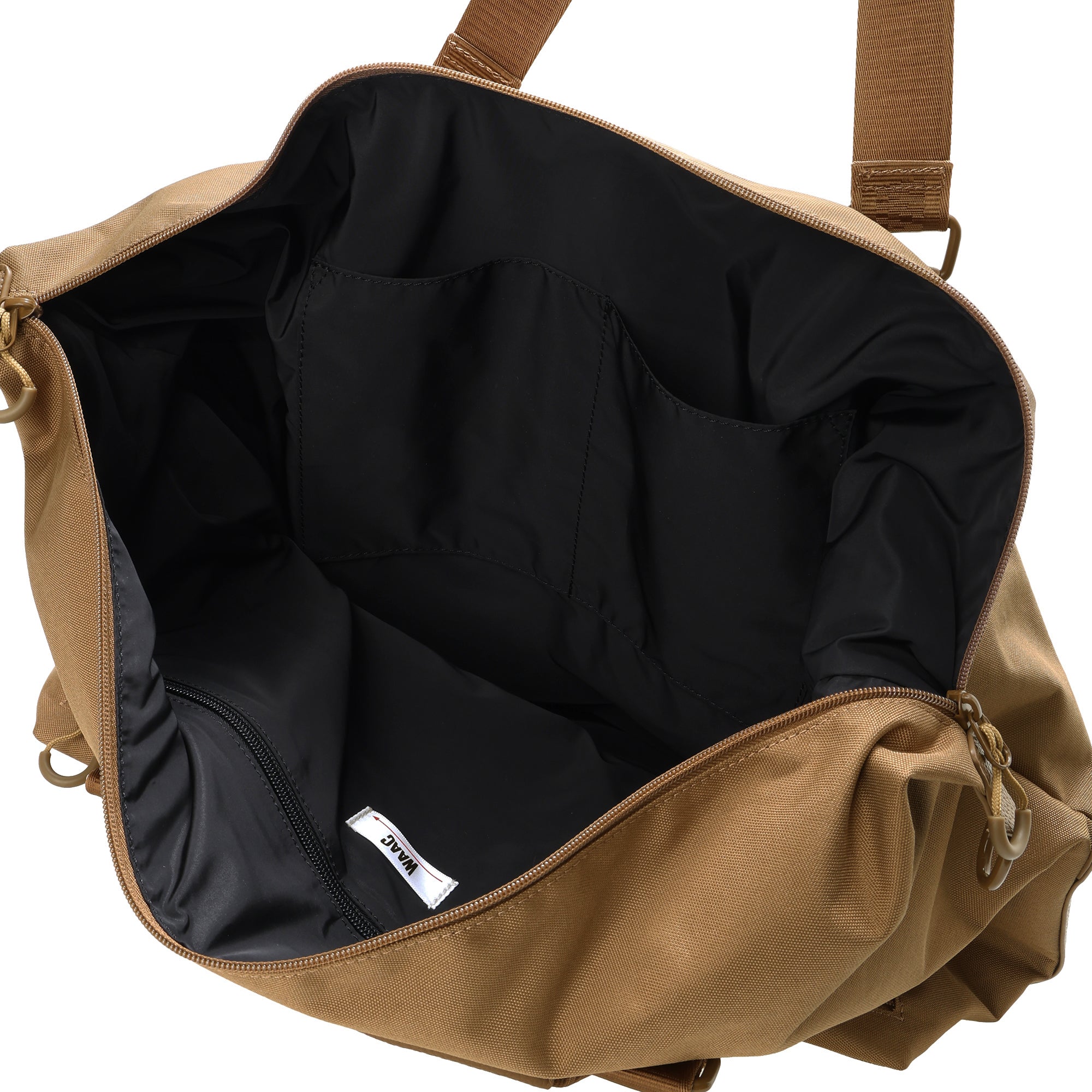 UNISEX CITY LINE ボストンバッグ ベージュ