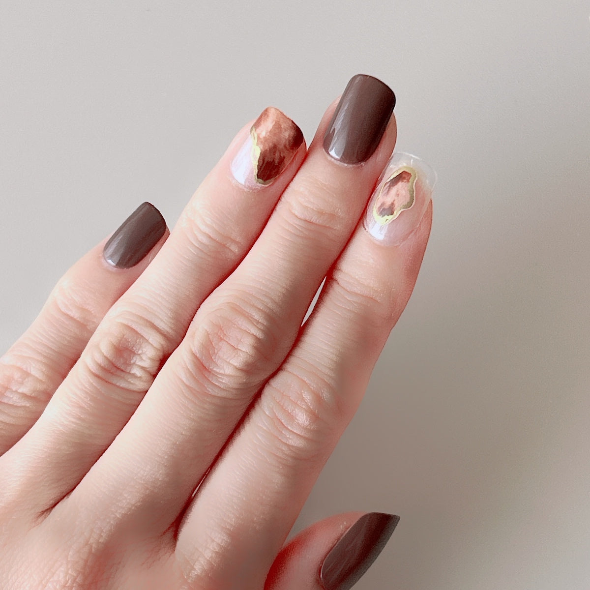 在庫限り】つけ爪 PB. fasmy ネイルチップ 24枚入 02 ブラウン 054432