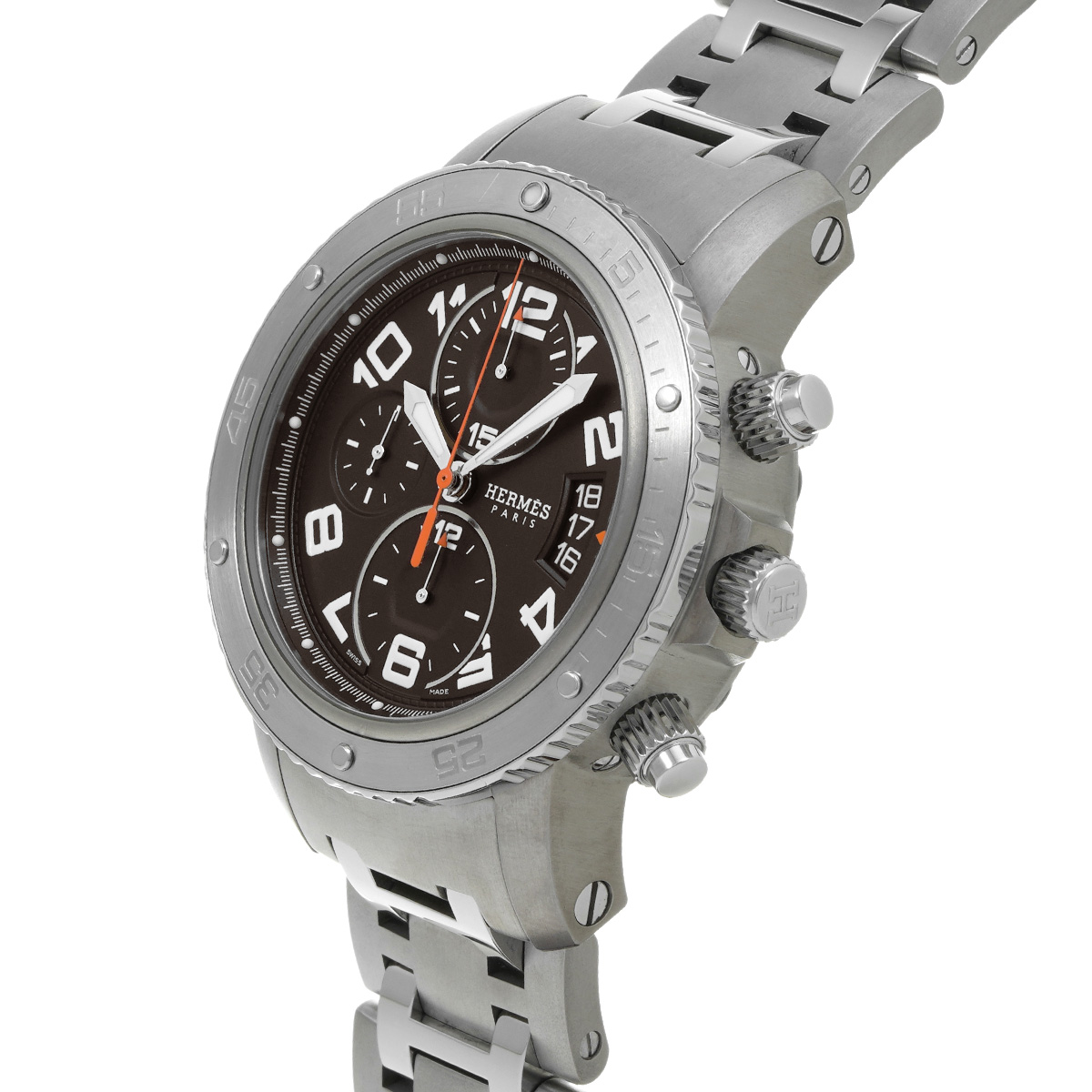 エルメス クリッパー ダイバー クロノグラフ CP2.941 グレー メンズ