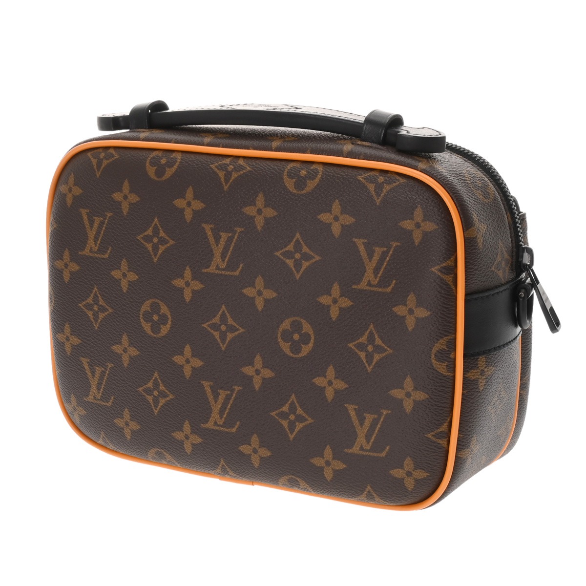 ルイ ヴィトン モノグラムマカサー Sロック メッセンジャー サフラン