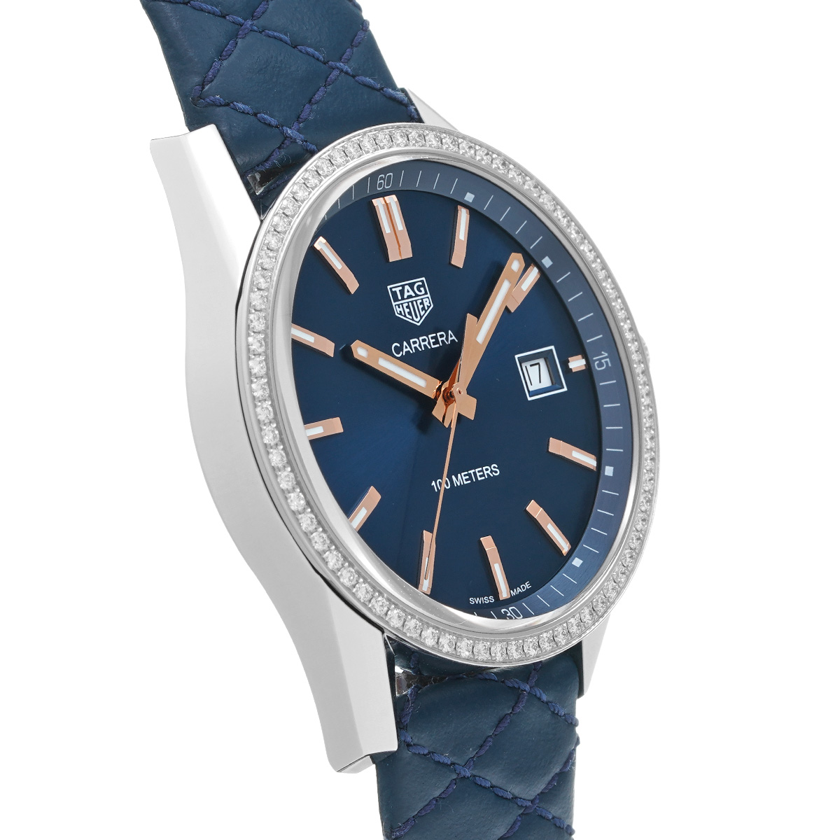 タグ ホイヤー カレラ クォーツ WAR1114.FC6391 ブルー メンズ 時計