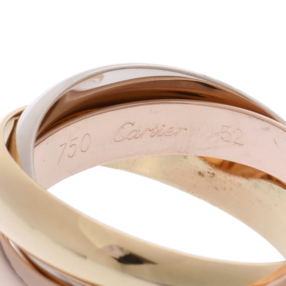 カルティエ トリニティリング #52 ゴールド K18イエローゴールド YG