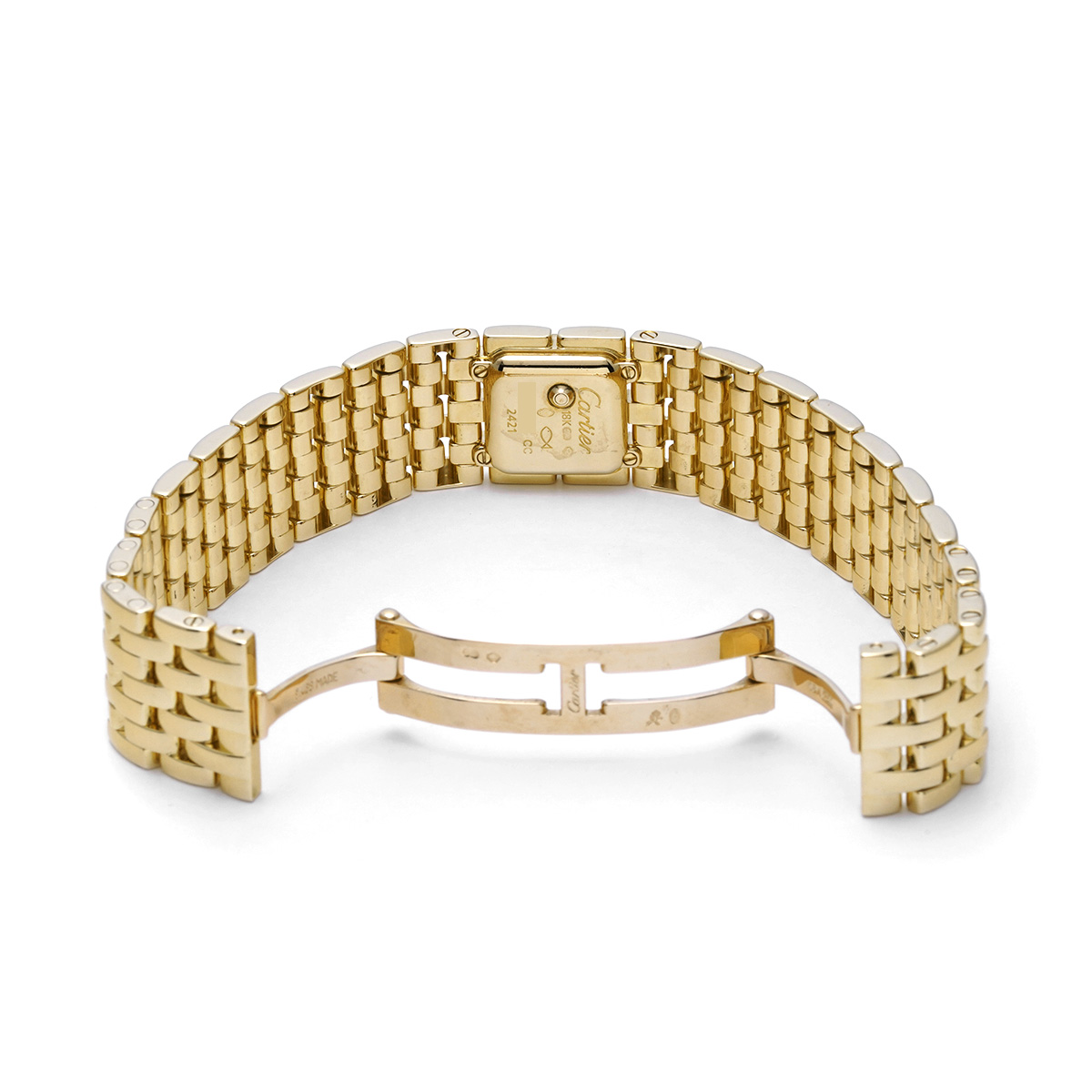 カルティエ パンテール リュバン WG3001T7 ホワイトシェル レディース