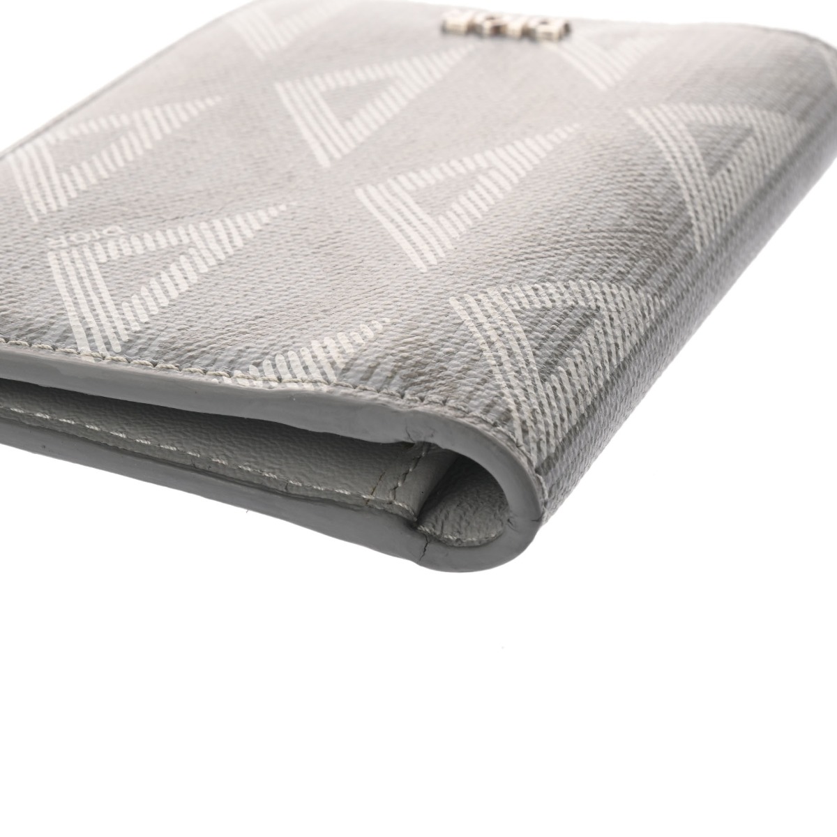 ディオール カードケース CDダイヤモンド グレー PVC メンズ 【中古