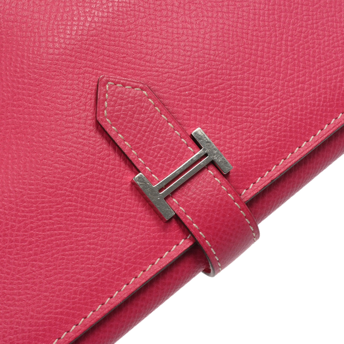 エルメス ベアン デュプリ 三つ折り財布 ローズディリアン ヴォー