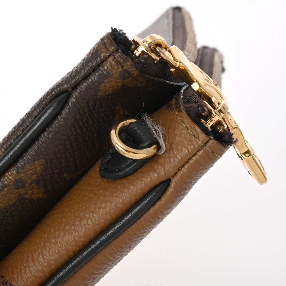 ルイ ヴィトン モノグラムジャイアントリバース ポシェット ドゥーブル