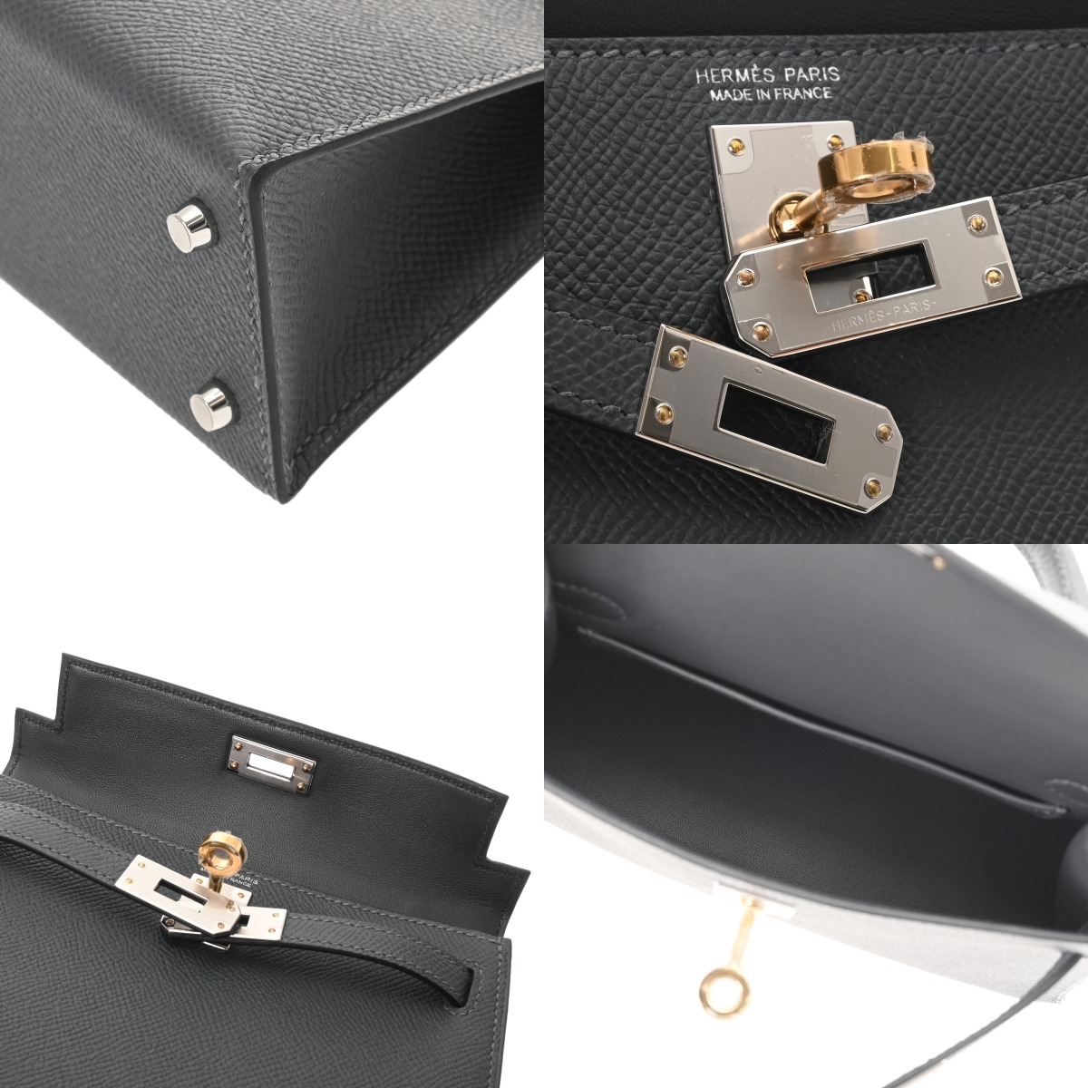 エルメス ミニケリー2 2WAY グリミスティ ヴォーエプソン レディース