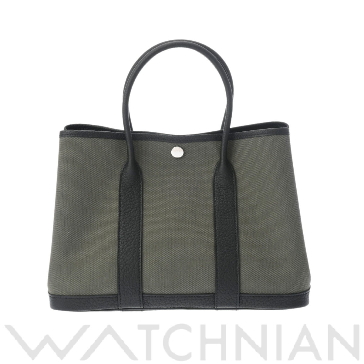 エルメス ガーデンパーティ TPM カーキ/ブラック/パラジウム金具