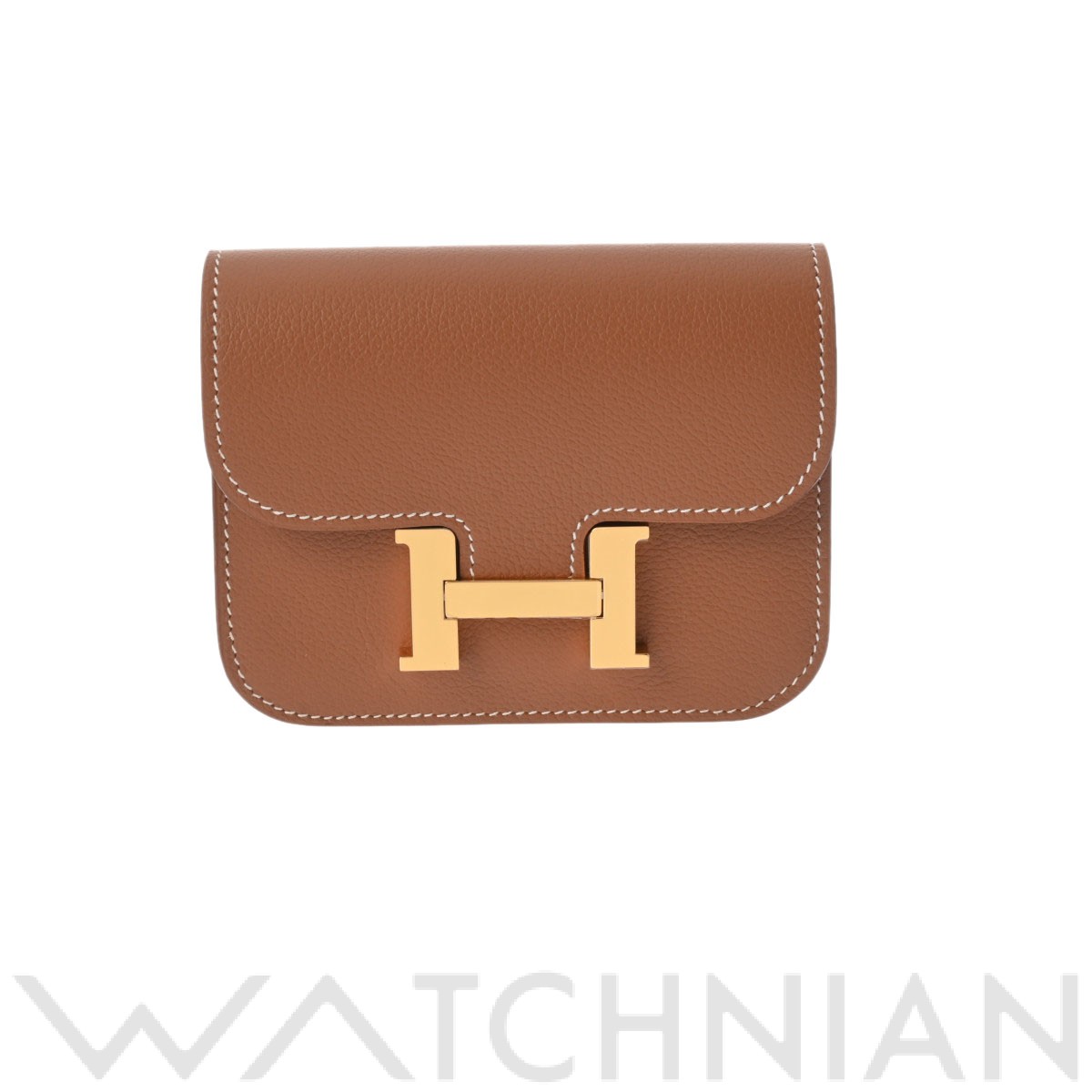 エルメス コンスタンス スリム ゴールド/ライム/ゴールド金具 エバー