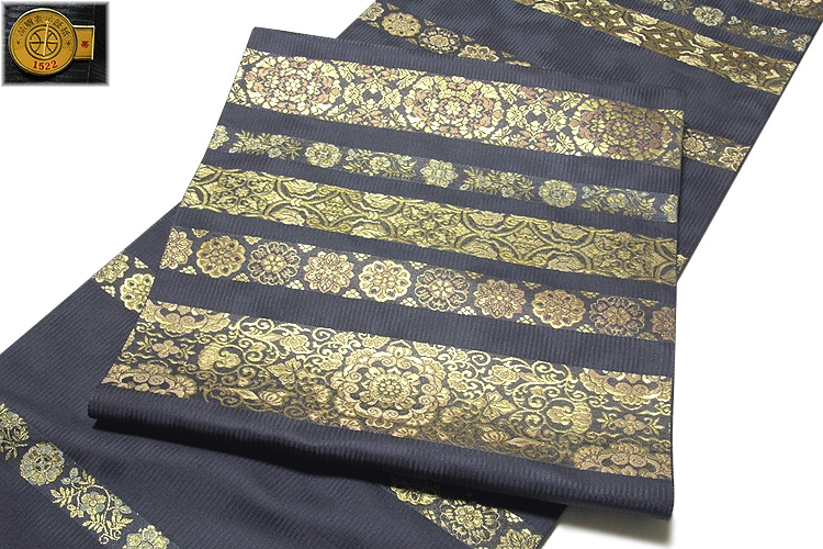 京都西陣織 「伝統工芸士 箔屋清兵衛：陰山織物謹製」 正倉院 【天平錦