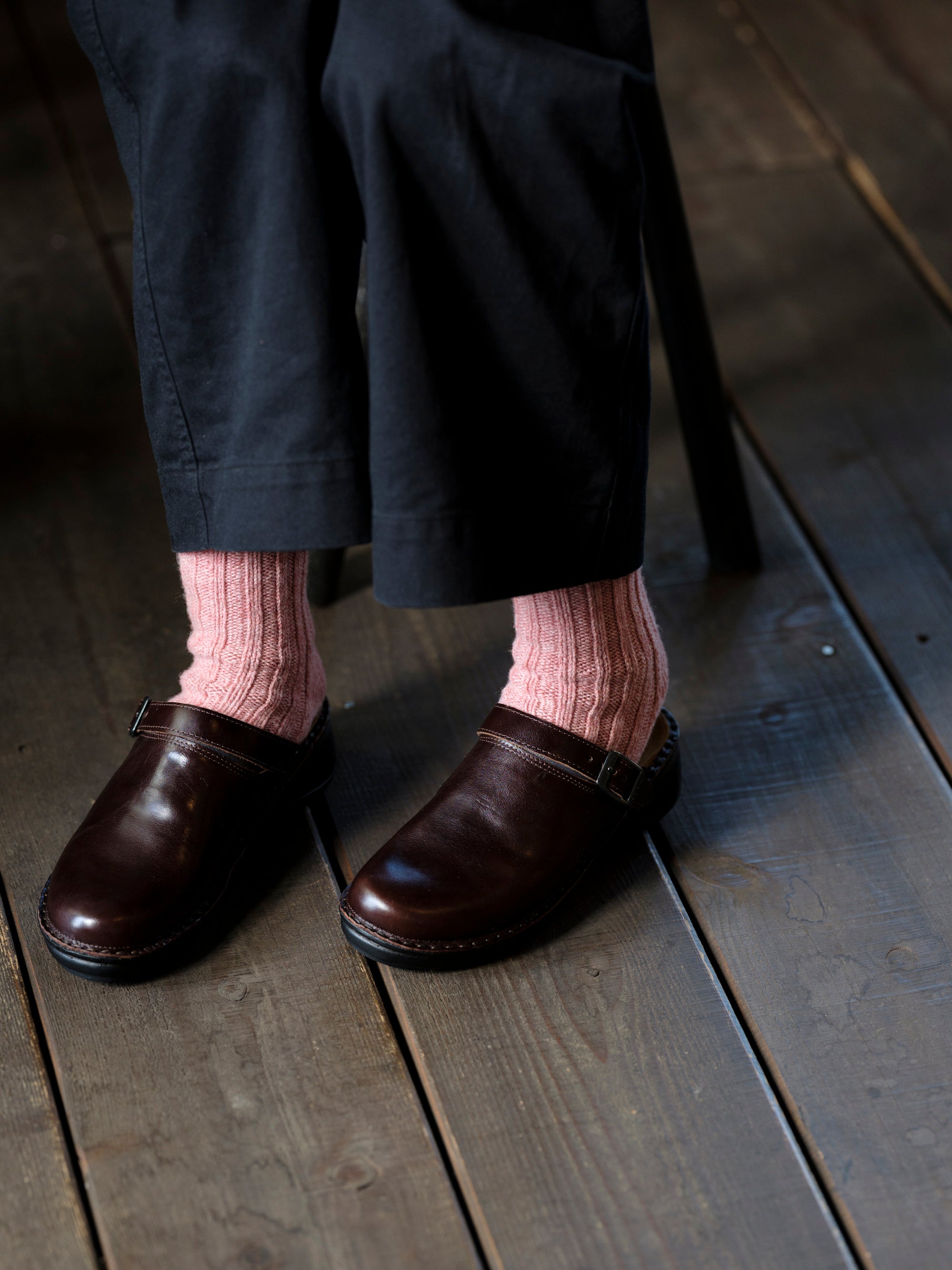 湯たんぽみたいなリブウール靴下｜わざわざオリジナル