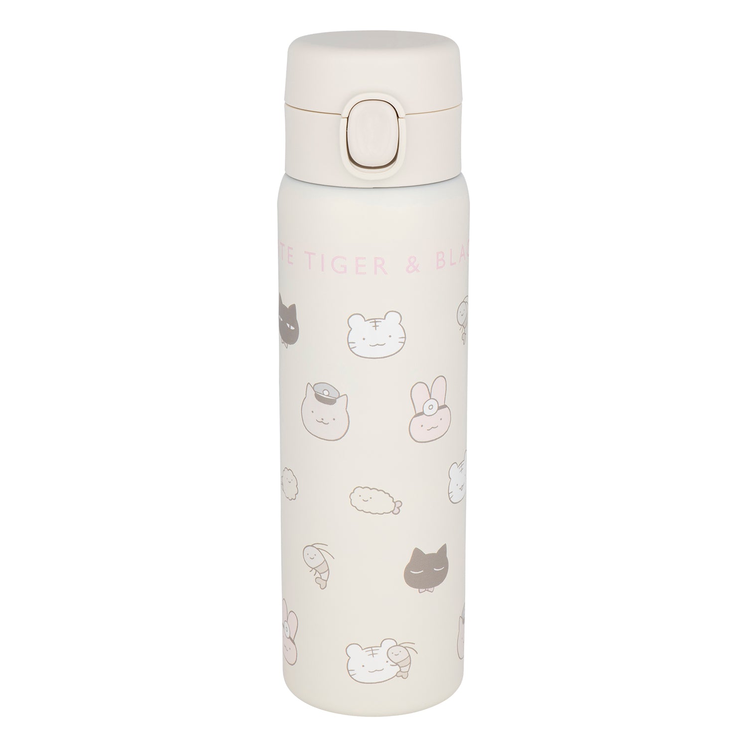 ホワイトタイガーとブラックタイガー ワンプッシュボトル（おかお