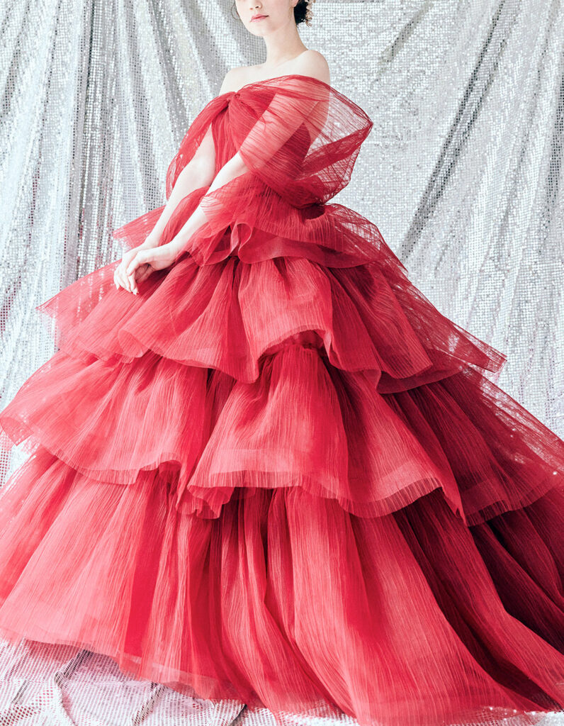 キヨコハタ marry【KH-0039】KIYOKO HATA×marryカラードレス 赤が大人