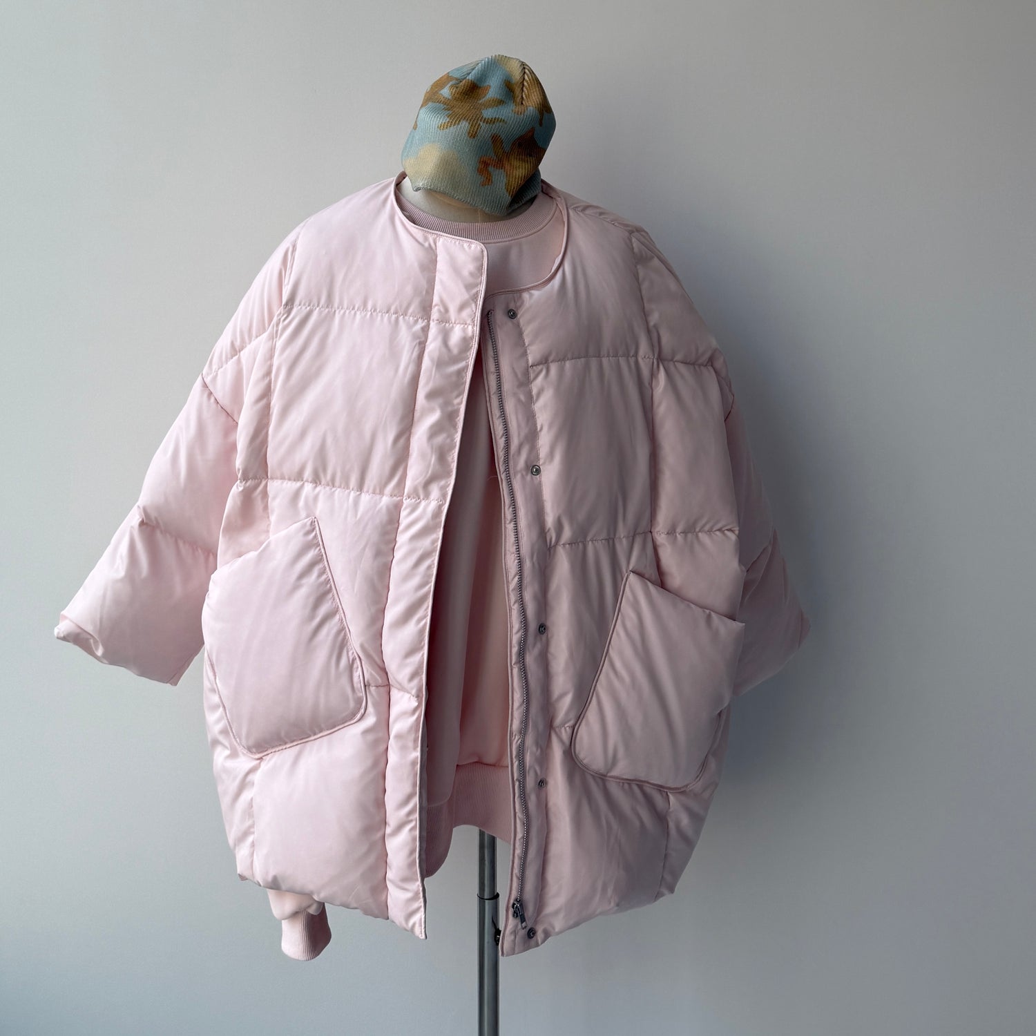 サイドポケットのみ再入荷】perfect silhouette down / baby pink