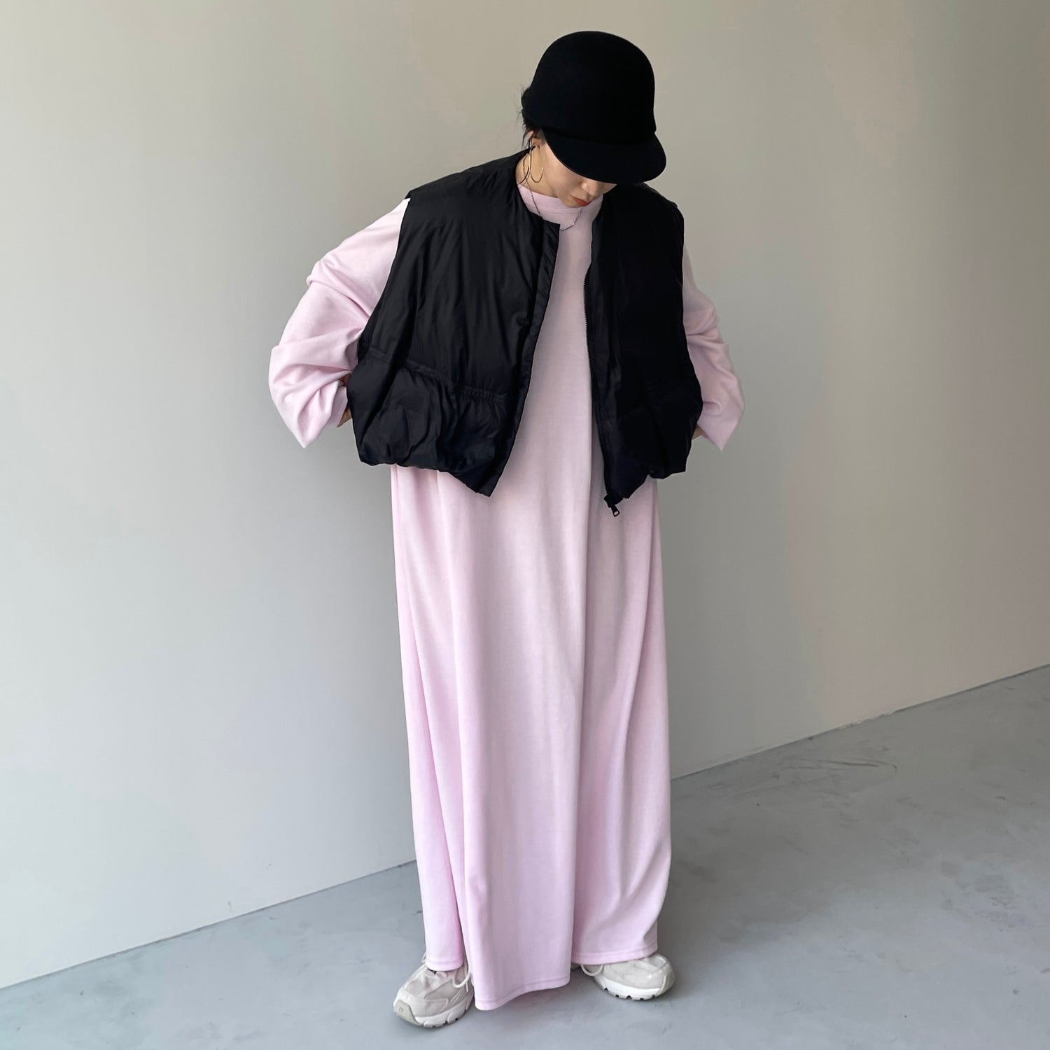 super loose light sweatee one piece / baby pink [3size] | wee9s