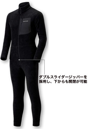 ストレッチ クリマプラス200 アクションワンピース｜モンベル