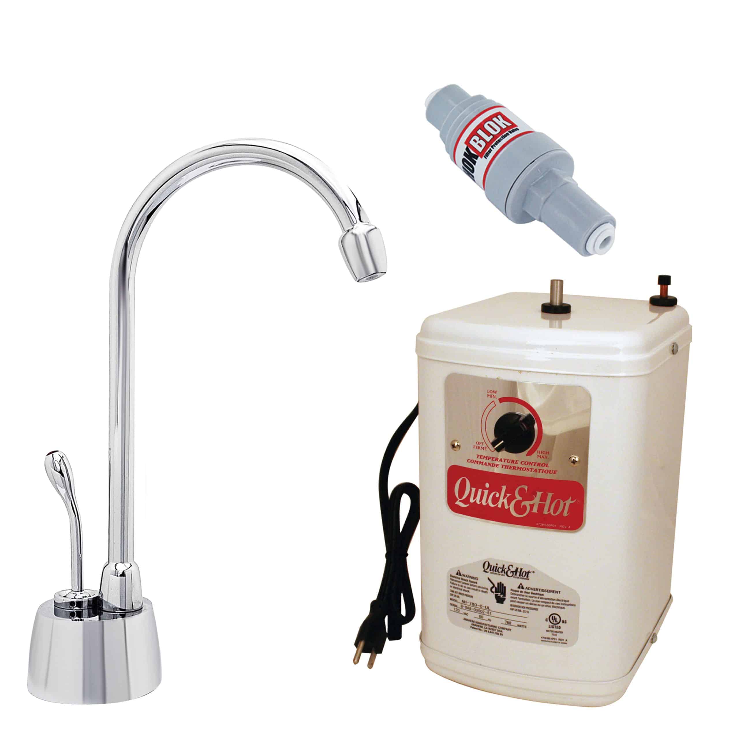 Velosah 9″ 1-Handle Hot Water Dispenser Faucet with Instant Hot