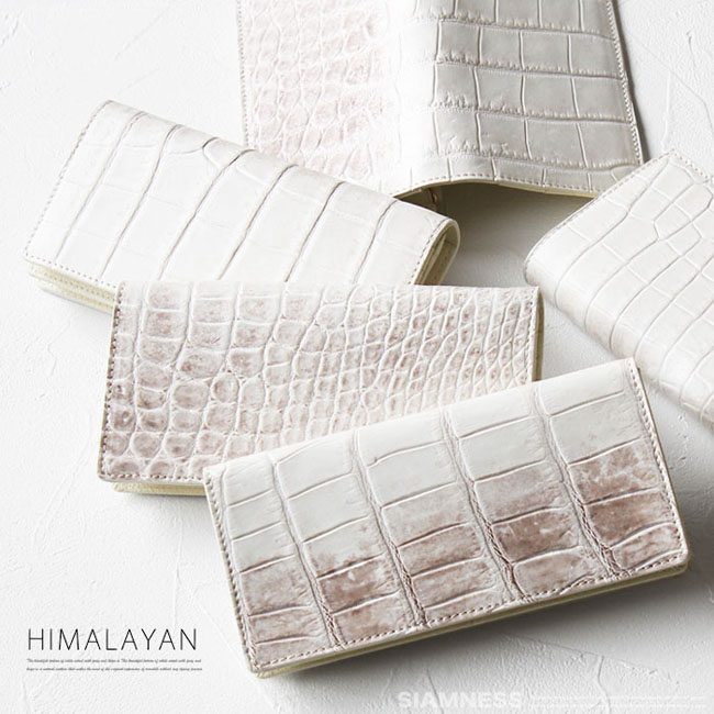 シャムネス SIAMNESS ヒマラヤクロコダイル 二つ折り長財布 財布