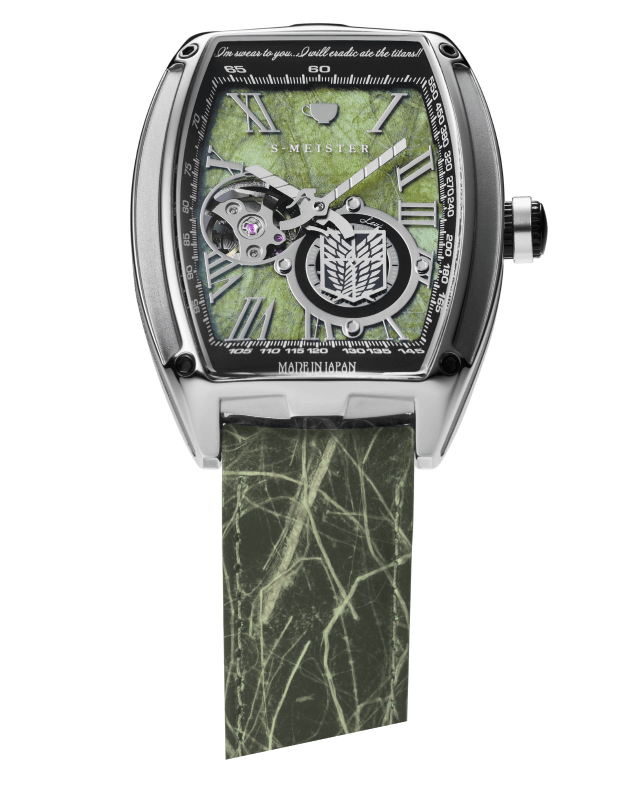 進撃の巨人×阿波和紙 コラボ時計 日本製自動巻き