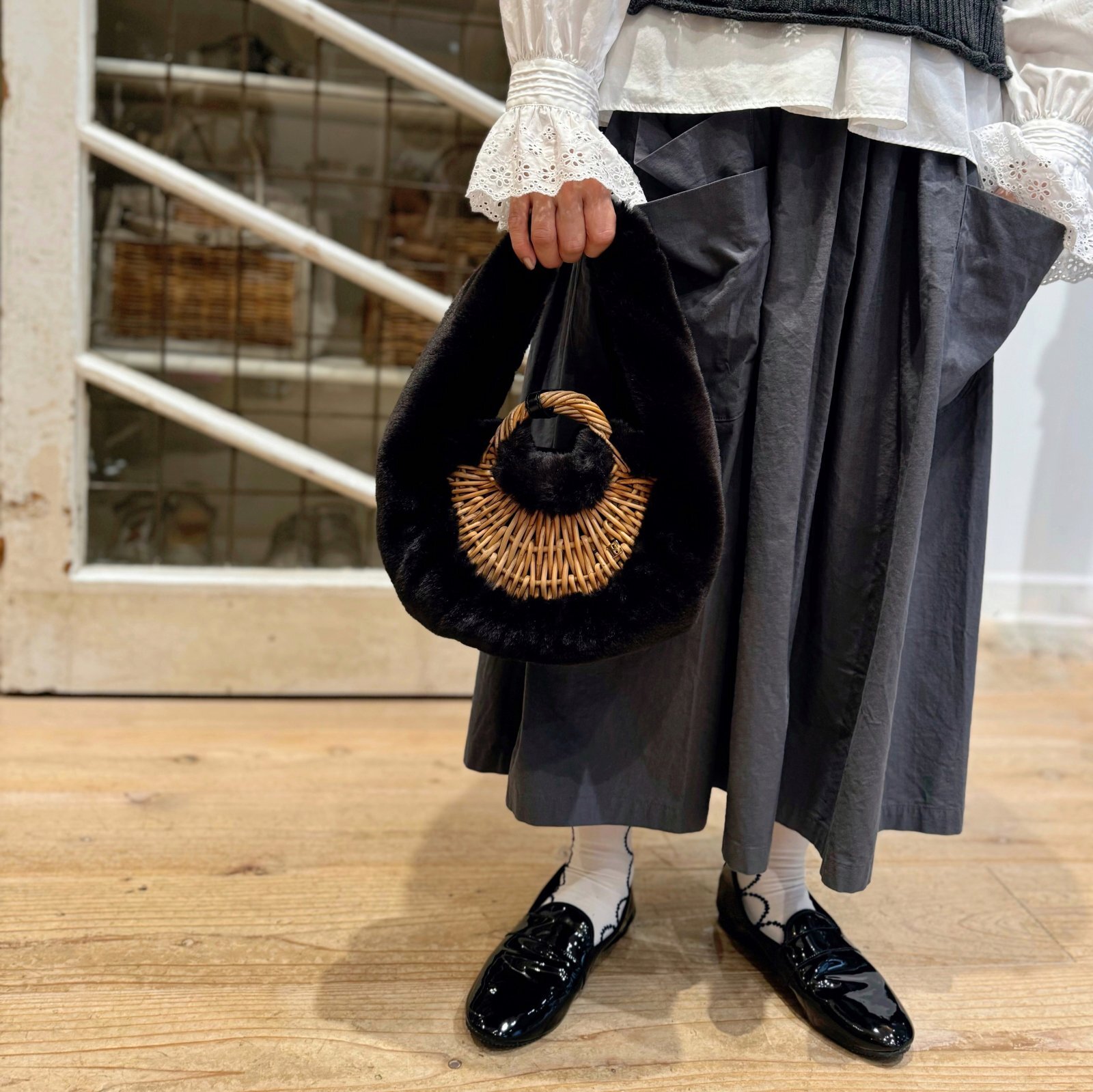 homspun ホームスパン バルキーシーチング ダブルポケットSK