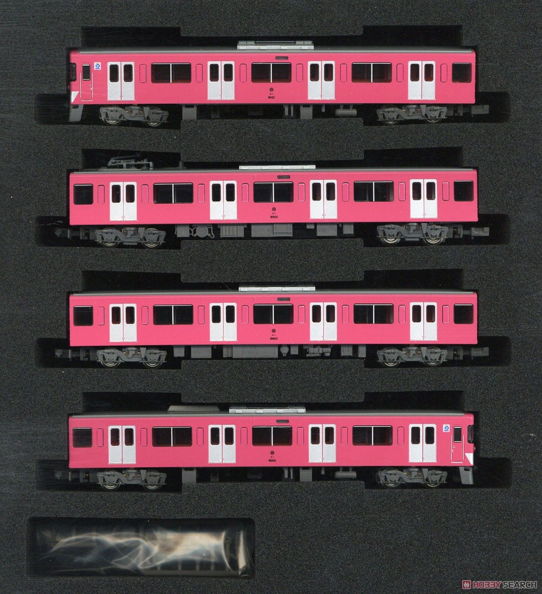西武 9000系 (9101編成・ピンク・行先点灯) 基本4両編成セット (動力