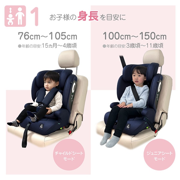 ハーネスジュニアFIXネクスト ネイビー | 西松屋オンラインストア