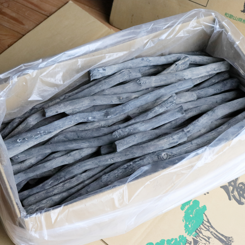 紀州備長炭 業務用 馬目細丸 15kg | 紀州備長炭-窯元で製造と販売