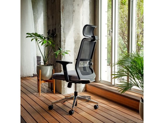 コクヨ エントリー2 チェアー 背ブラック・座ブラック 樹脂脚 ナイロン