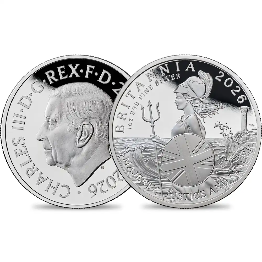イギリス 2026 チャールズ3世 ブリタニア 2ポンド1オンス プルーフ銀貨