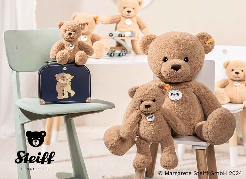 Steiff(シュタイフ) キーリング テディベア バスコ [CONCENT]コンセント