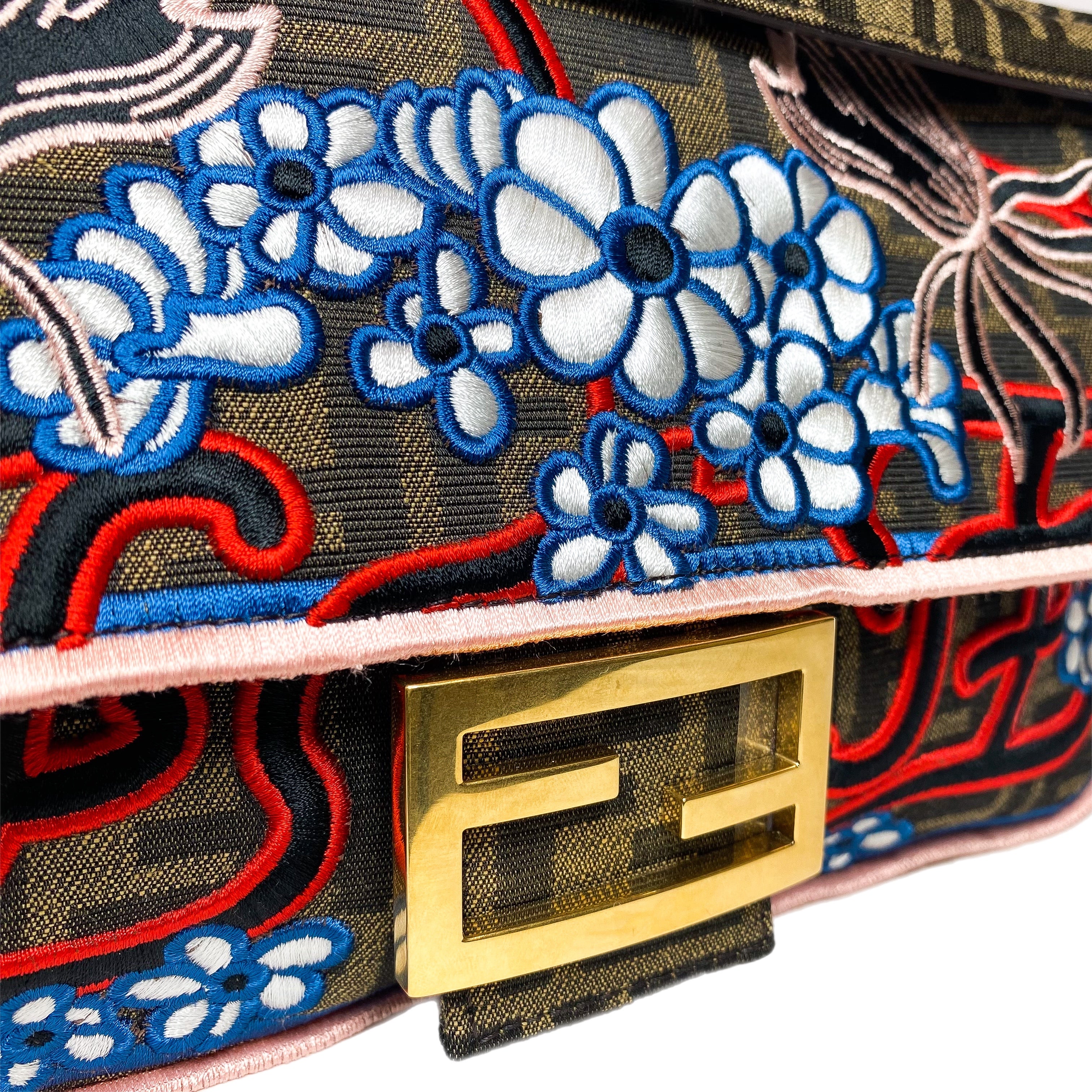 Fendi Zucca Embroidered Karligraphy Baguette – Consign of the Times ™