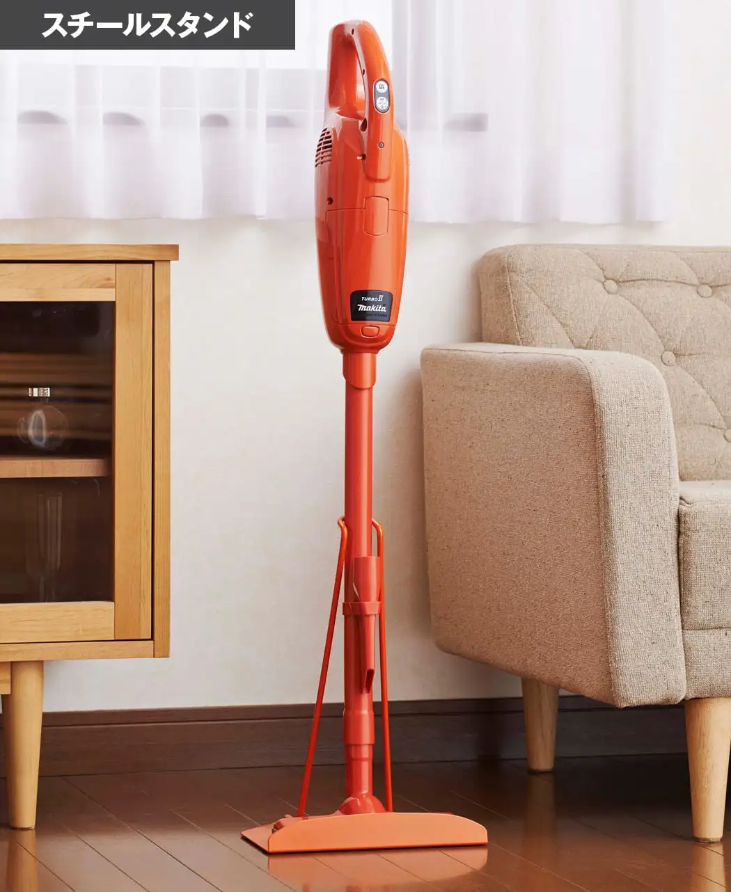 Makita turbo 60 充電式クリーナーアイボリー スチールスタンド付き