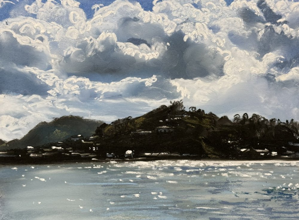 向島の街並み | 坂口恭平パステル画 | 熊本市現代美術館 CAMK