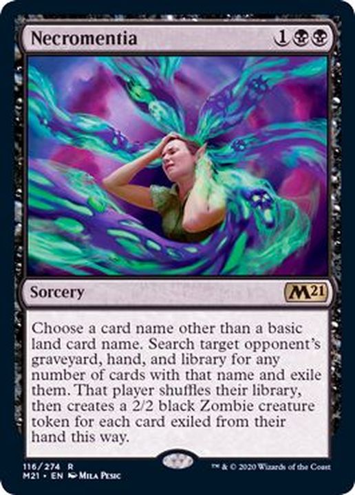 EX+](プレリリースFOIL)屍呆症/Necromentia《英語》【M21】