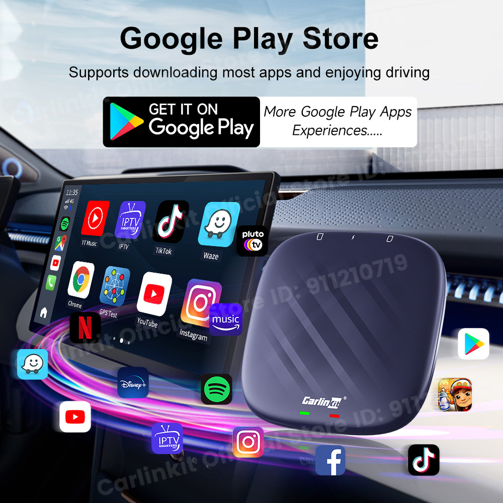 QCM6125 Android 13 8g+128g carlinkit carplay ai box plus carplay